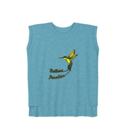 Women’s Flowy Rolled Cuffs Muscle Tee